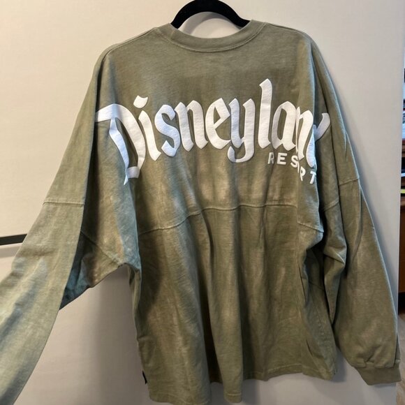 Disney Disneyland Resort Spirit Jersey Adult XXL Green Tie Dye Shirt Long Sleeve - Picture 4 of 6